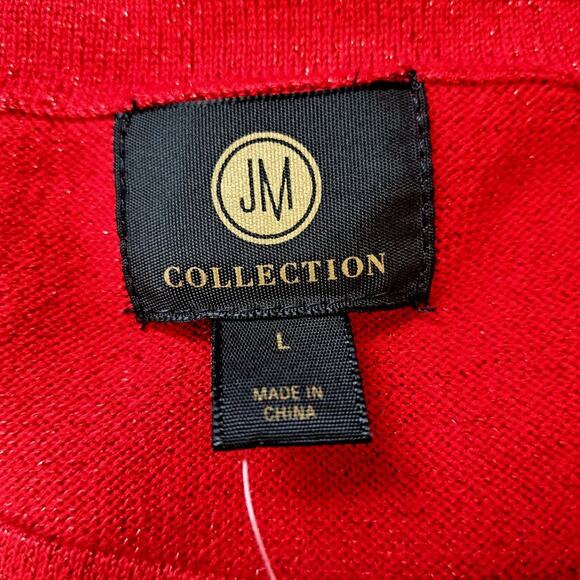 JM Collection Embellished Cold Shoulder Sweater Dress - Picture 3 of 10